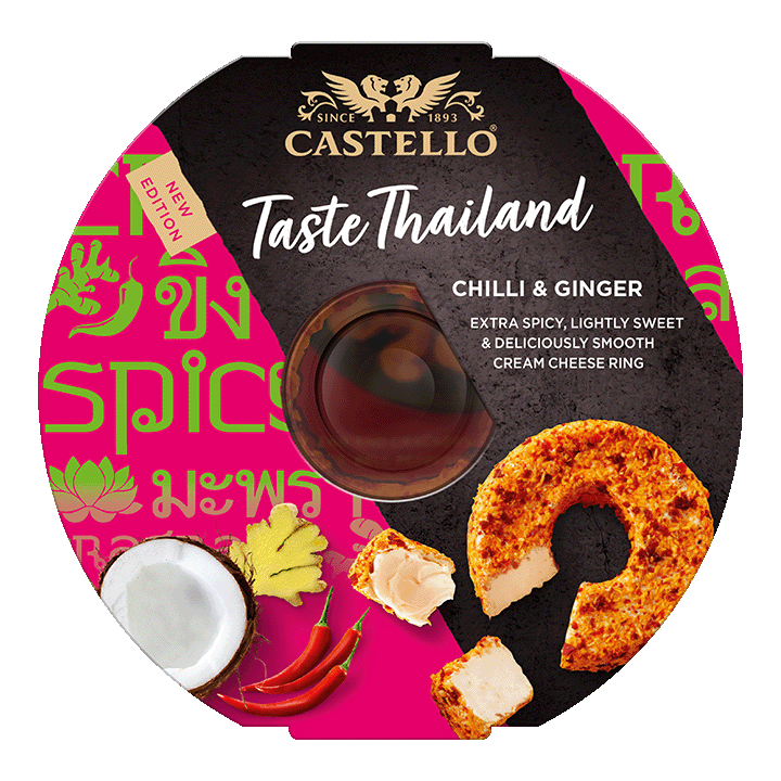 Castello Chilli & Ginger Cream Cheese Ring  125g