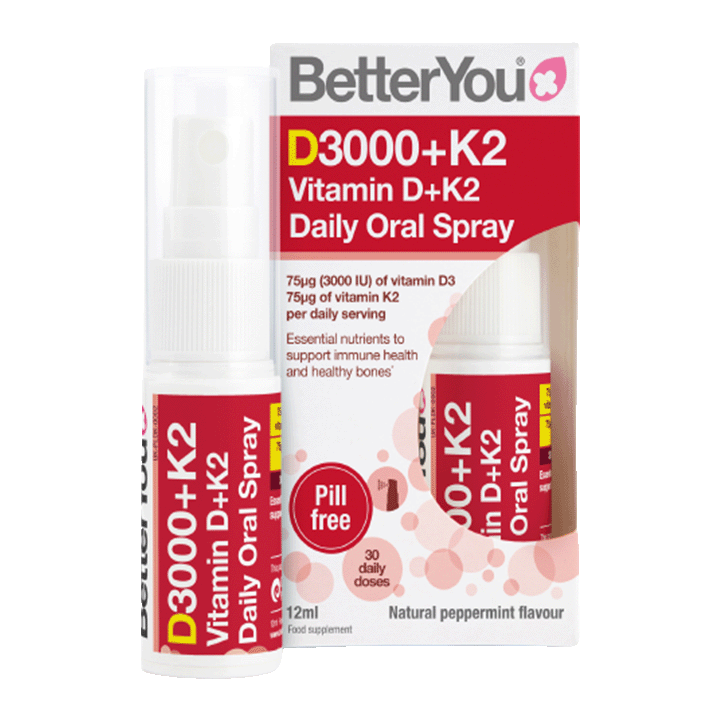 BetterYou D3000+K2 Vitamin D + K2 Oral Spray