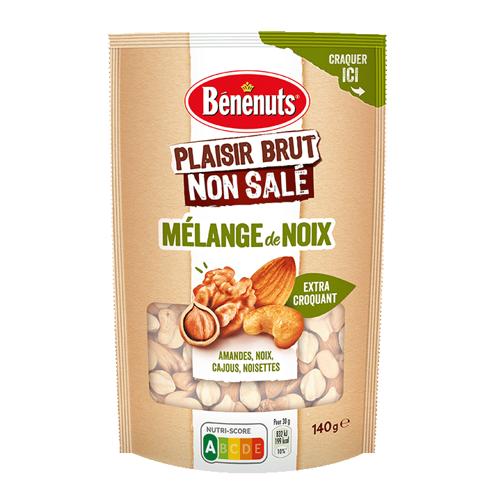 Plaisir Brut Non Salé Mélange de Noix 140G
