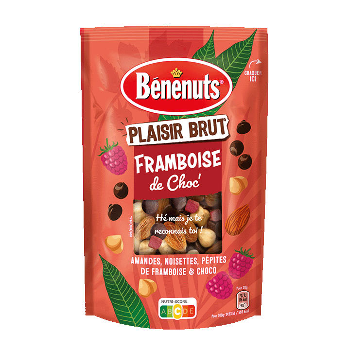 Plaisir Brut Framboise de Choc’ 120G