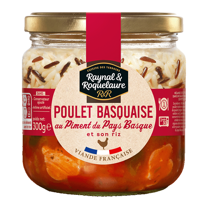 Poulet Basquaise et son riz 