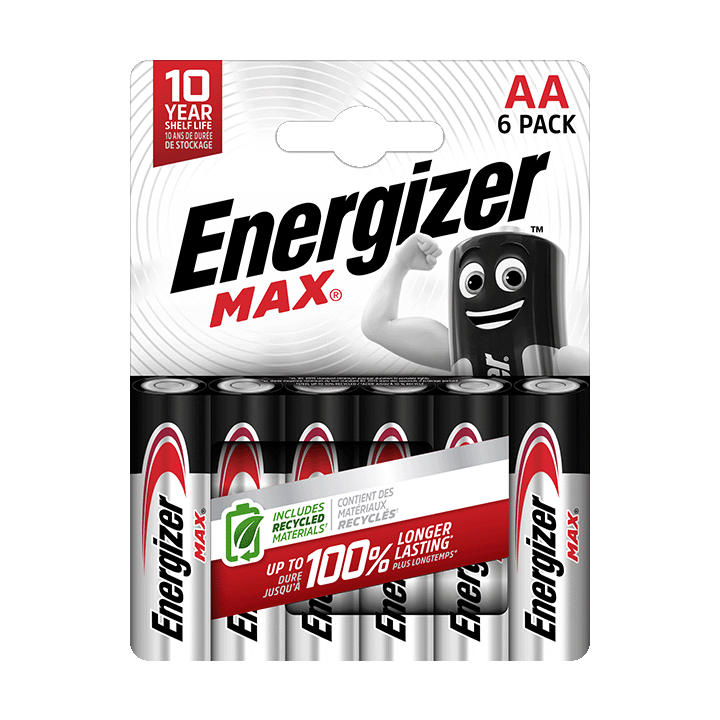 Energizer Max pack de 6 piles alcalines AA