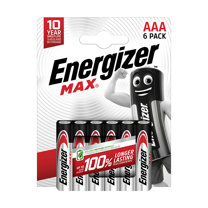 Energizer Max pack de 6 piles alcalines AAA