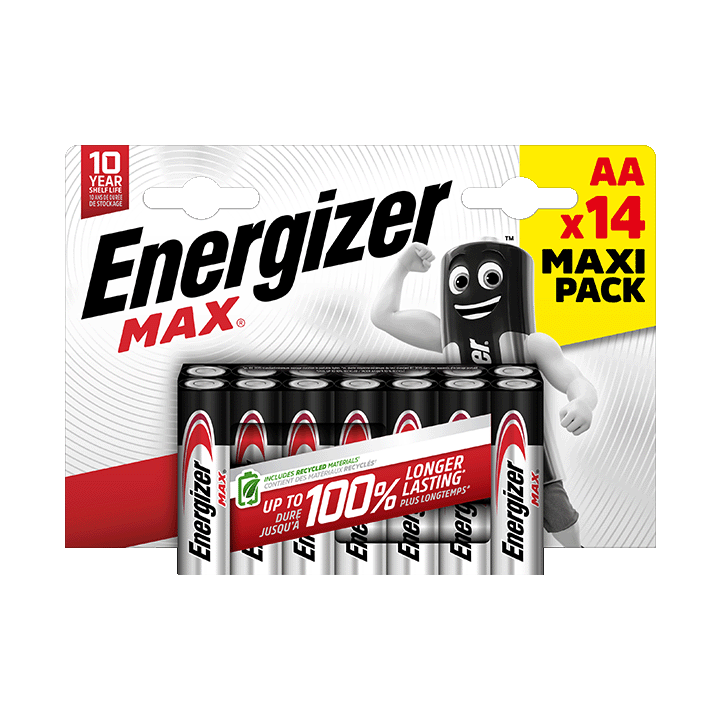 Energizer Max pack de 14 piles alcalines AA