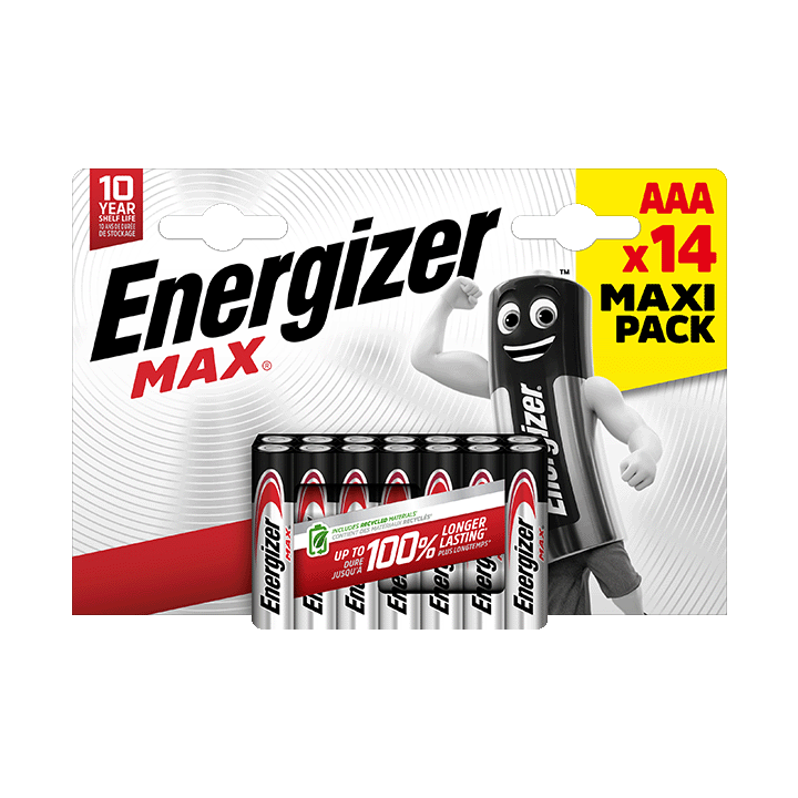 Energizer Max pack de 14 piles alcalines AAA