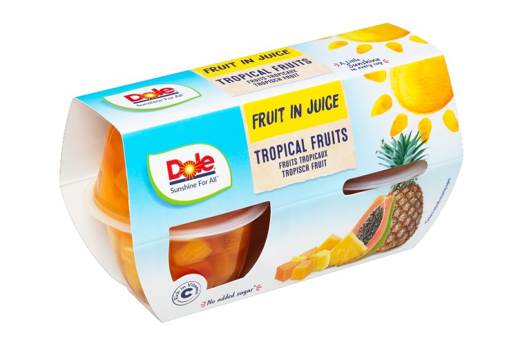 Dole Tropical Fruit au jus 4x113gr