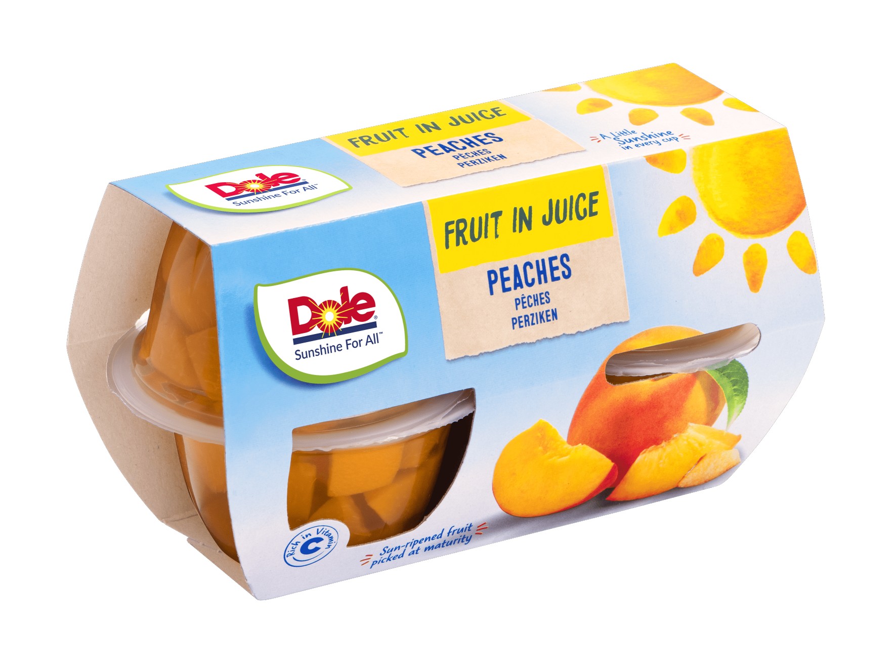 Dole Perziken in vruchtensap 4x113gr