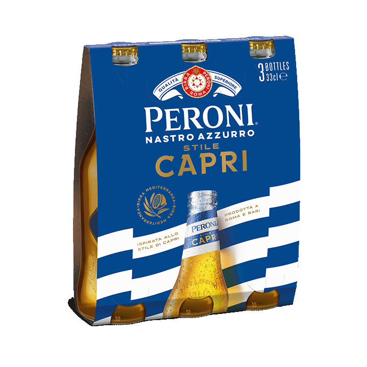 Peroni Nastro Azzurro Stile Capri Lager 3x330ml