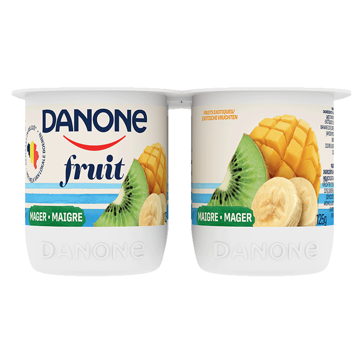 Danone Yaourt Fruits Exotiques Maigre 4x125g