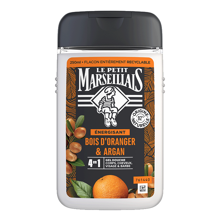 Le Petit Marseillais Gel Douche Homme Orange Argan 250Ml
