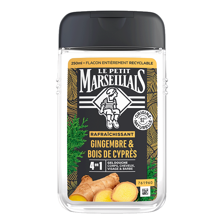 Le Petit Marseillais Gel Douche Homme Gingembre 250Ml