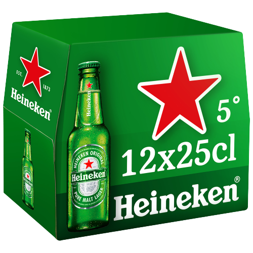 Heineken bière blonde 12x25cl 5°