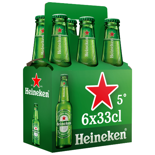 Heineken Bière boite relief 5° 6x33cl