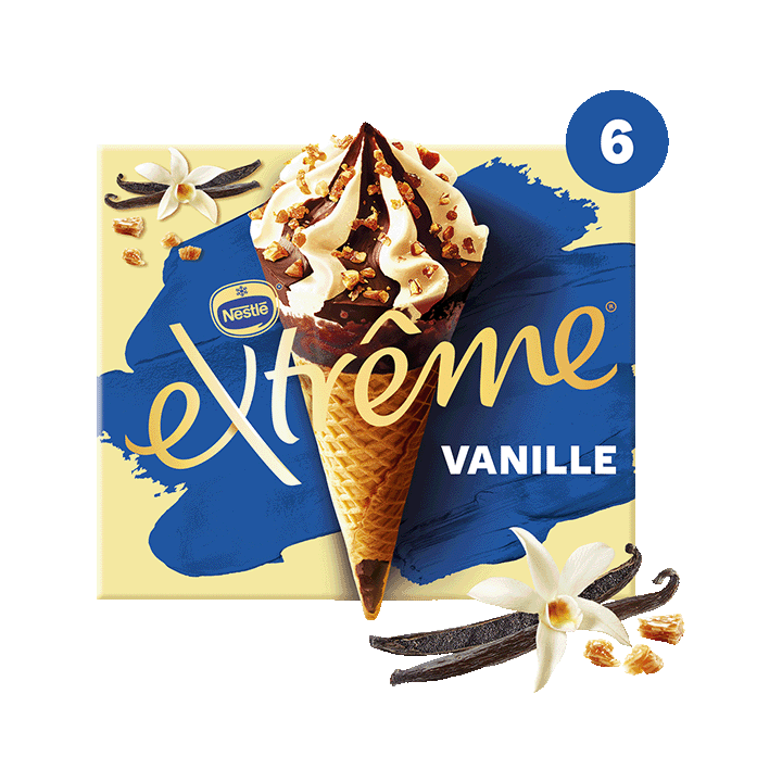 Cône Extrême Vanille X6