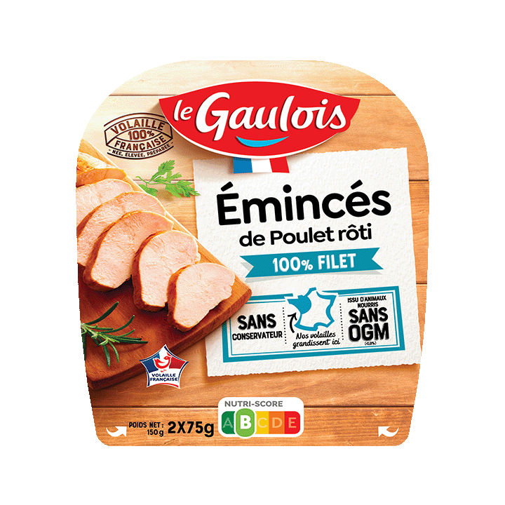 Emincés filet de poulet rôti