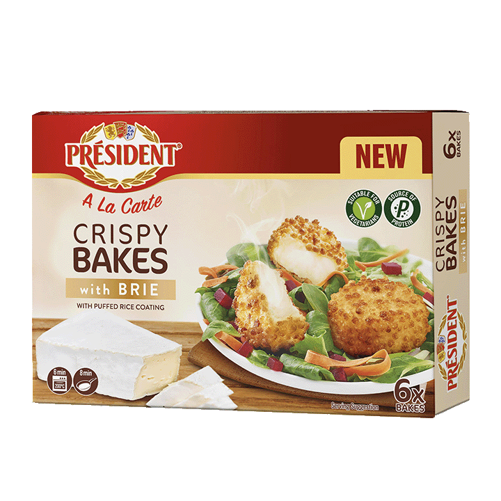 Président Crispy Bakes with Brie Cheese