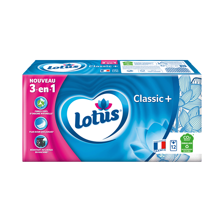 Mouchoirs Lotus étuis Classic+ x12
