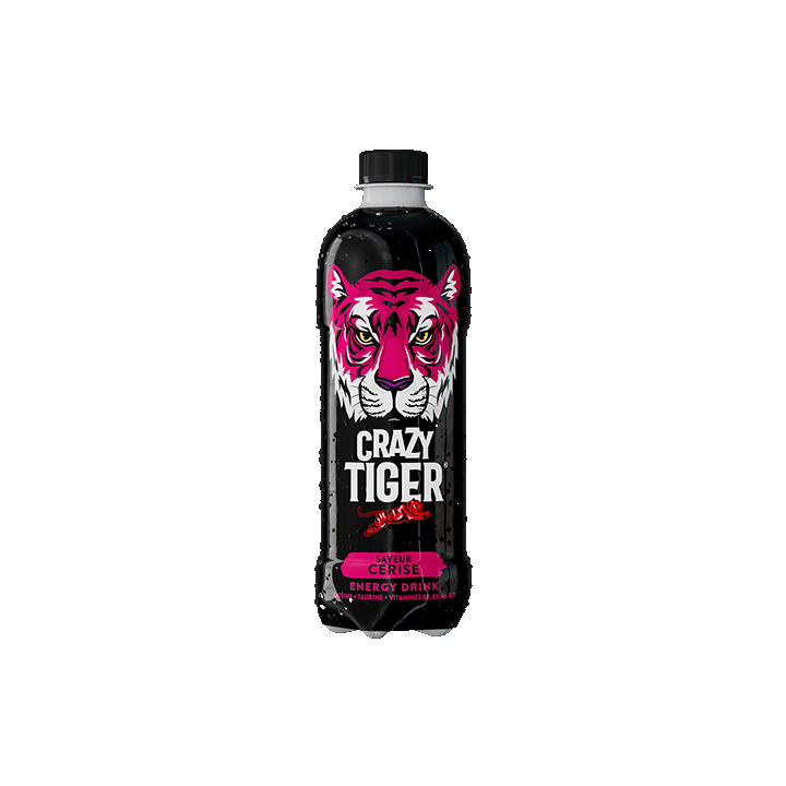 Crazy Tiger saveur Cerise - PET 50cl