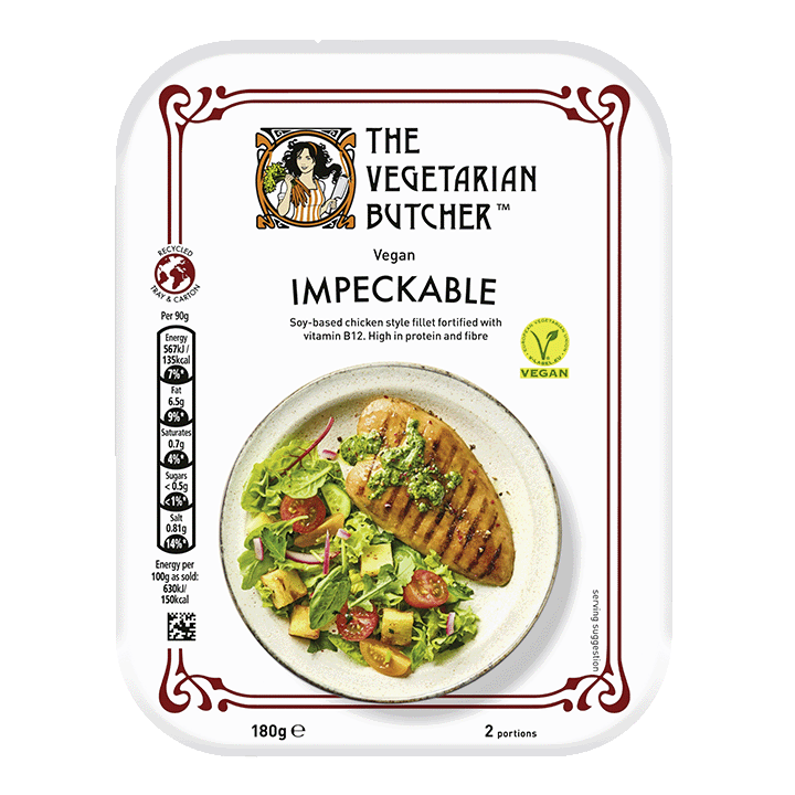 Impeckable Plant-Based Chicken Breasts 180g