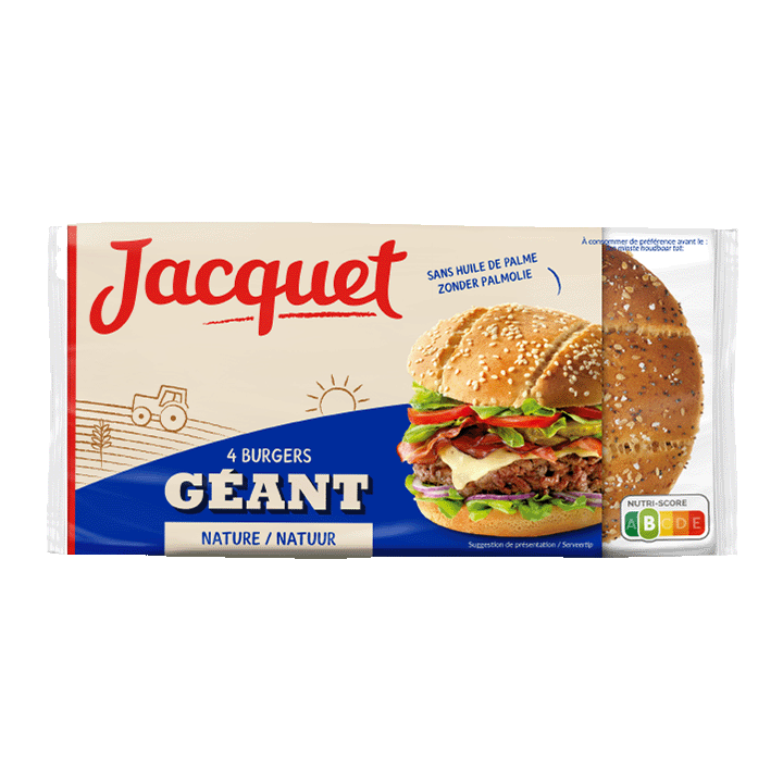 Bun's Giant Sésame x4 330g