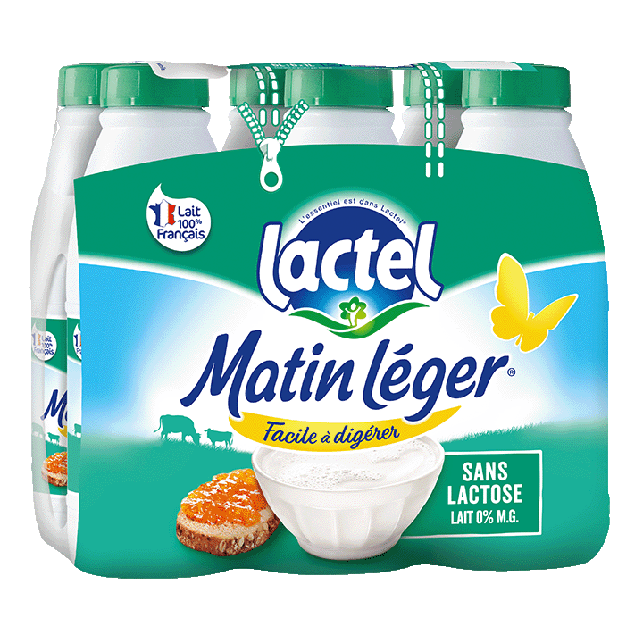 Matin Léger Lactel écrémé 6x1L