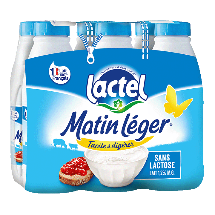 Matin Léger Lactel 1,2% mg 6x50cl