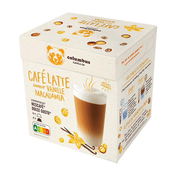 Columbus Espresso Latte Vanille Macadamia x6