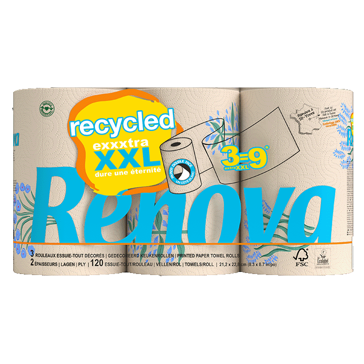 Renova Design recylé Extra XXL 3=9