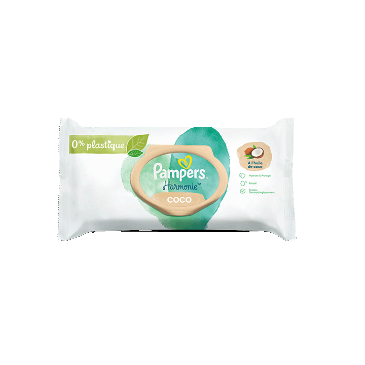 Lingettes Pampers Harmonie Coco