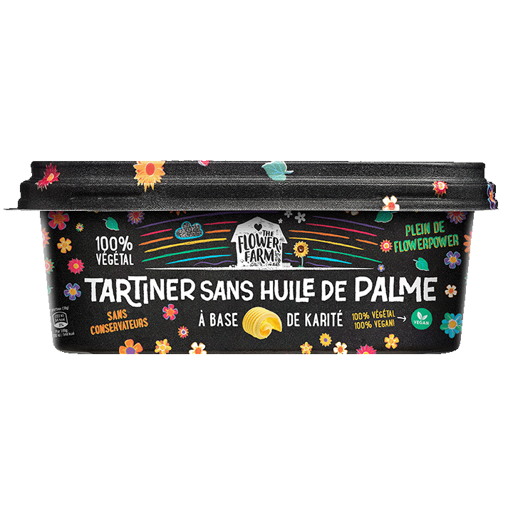 Margarine The Flower Farm sans huile de palme