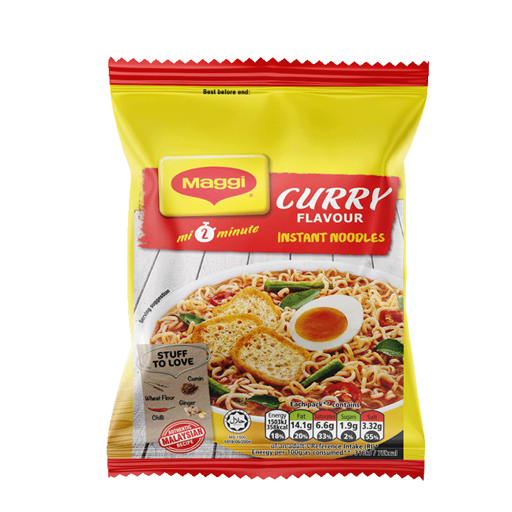 Maggi 2 min Curry Flavour Noodles 79g