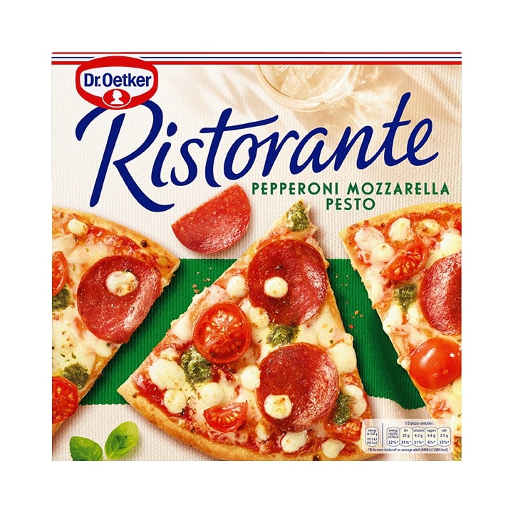 Pepperoni Mozzarella Pesto Pizza 360g