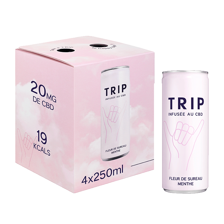 Boisson CBD - Menthe Fleur de Sureau 4x250ml