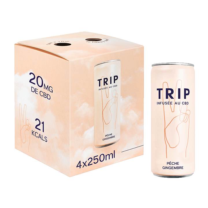 Boisson CBD - Pêche Gingembre 4x250ml