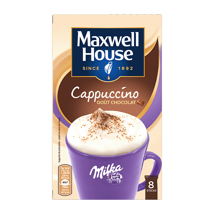 Maxwell House Sticks x8 Cappuccino Milka®
