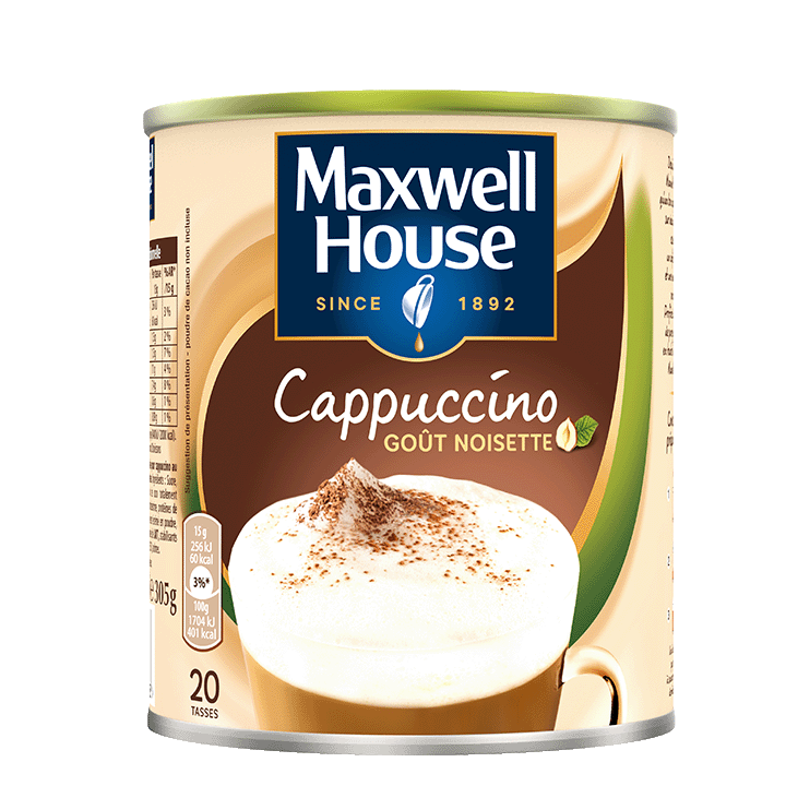 Maxwell House Boîte Cappuccino Noisette 305g