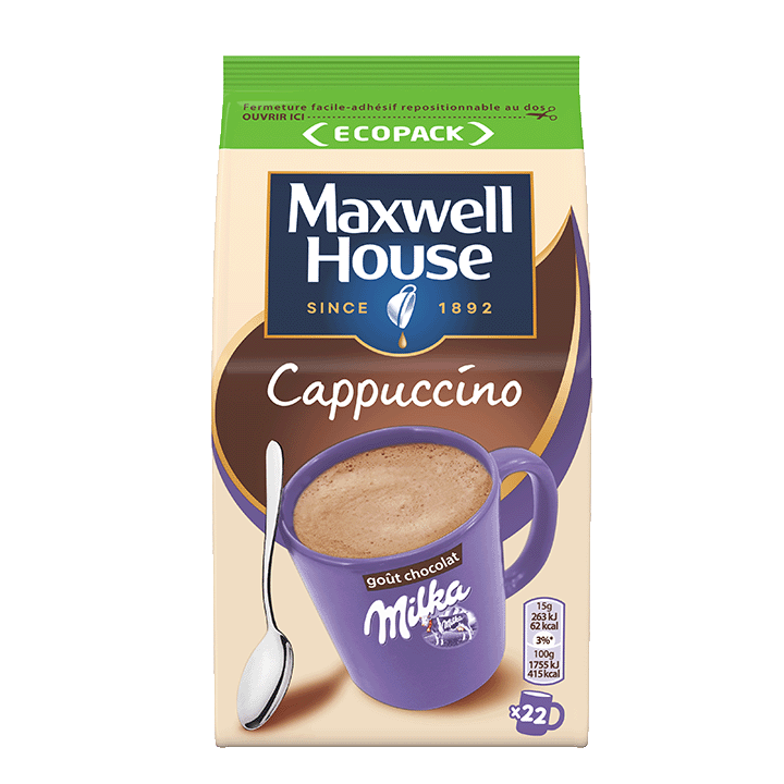 Maxwell House Recharge Cappuccino Milka® 335g