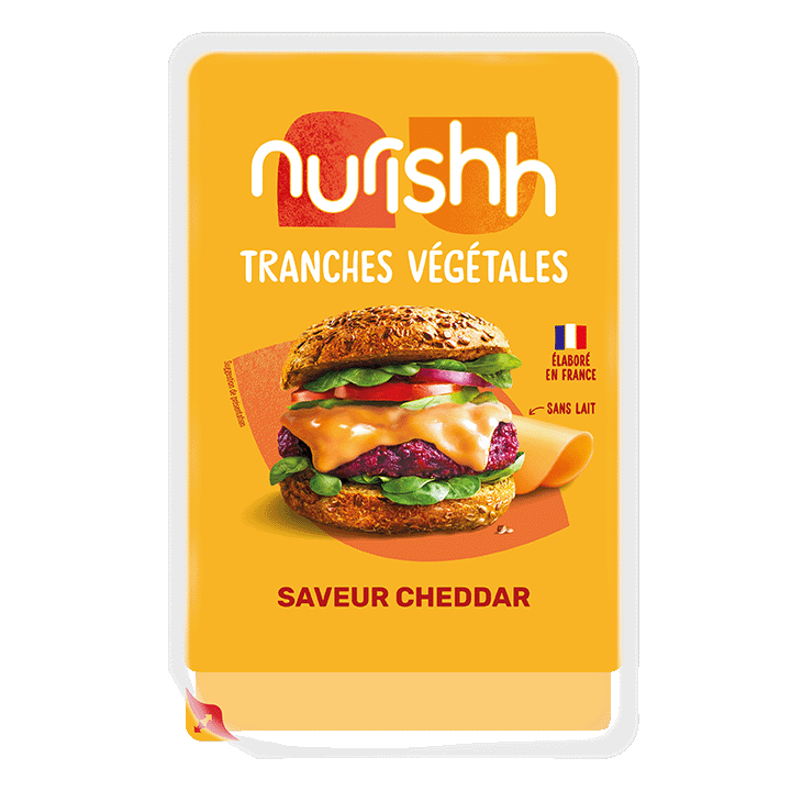 Nurishh Tranches Végétales Cheddar 