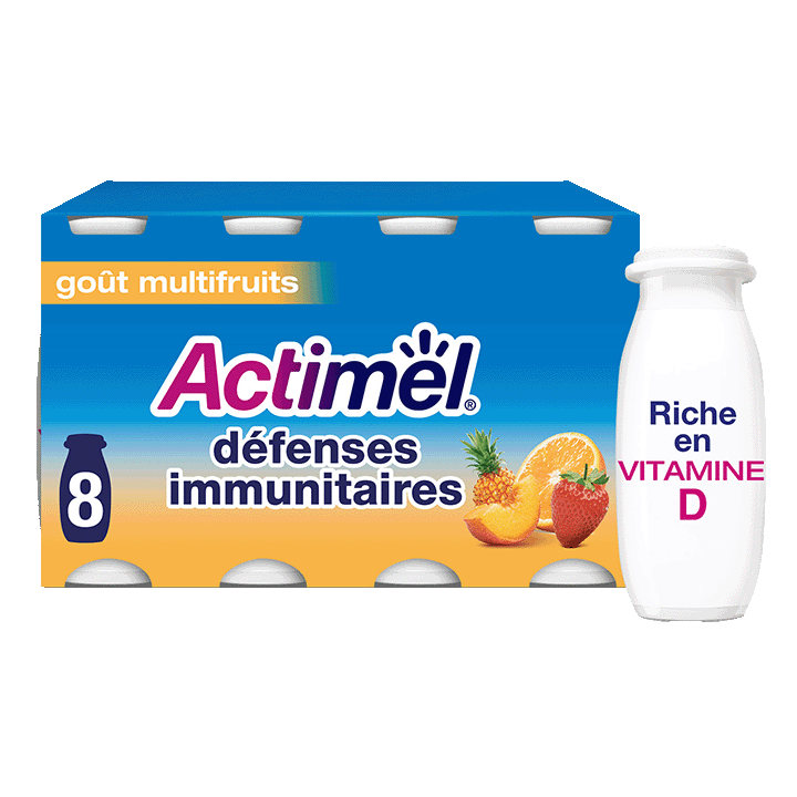 Actimel Goût Multifruits x8