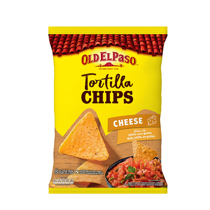 Tortilla chips cheese 185g