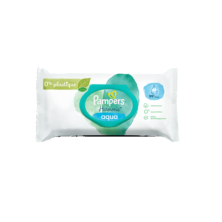 Lingettes Pampers Harmonie Aqua