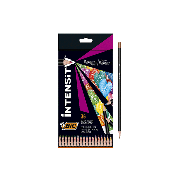 Box de 36 crayons BIC® Intensity® Premium