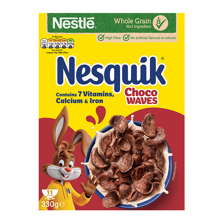 Nestlé Nesquik Choco Waves Cereal 330g