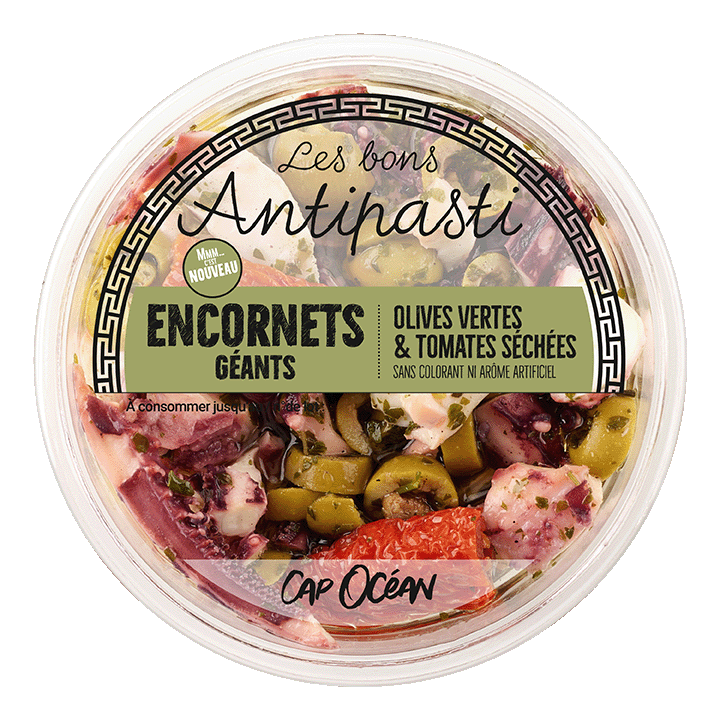 Encornets Olives vertes & Tomates  - 120g