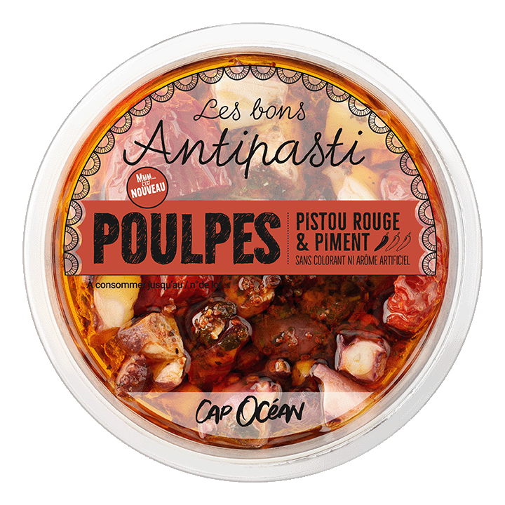 Poulpes Pistou rouge & Piment - 120g