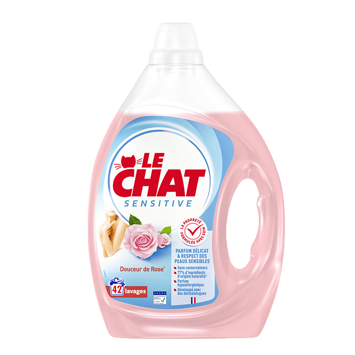 Le Chat Sensitive Douceur de Rose x 42 lavages