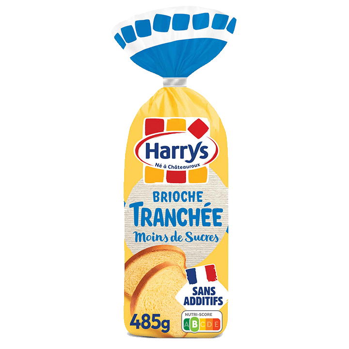 Brioche Tranchée Moins de sucres 485g