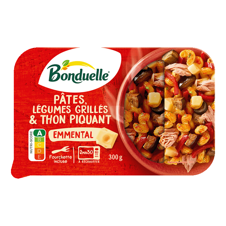 Pâtes, légumes grillés et thon piquant 300g