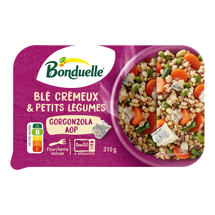 Blé crémeux et petits légumes Gorgonzola 310g