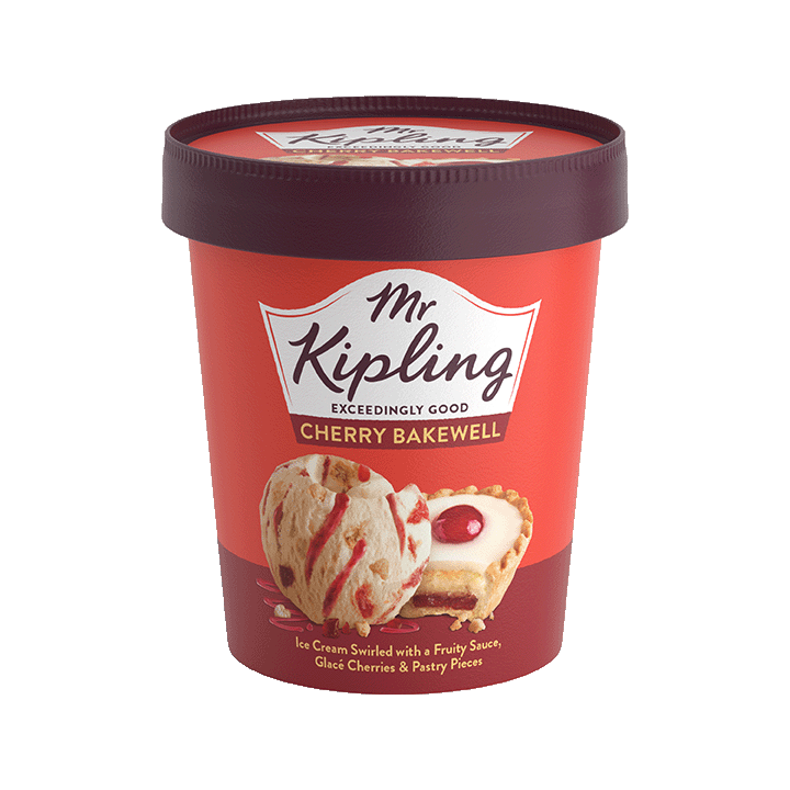 Mr Kipling Cherry Bakewell Ice Cream Tub